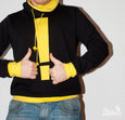 Männerkragenhoodie