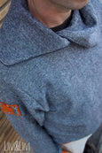 Männerkragenhoodie