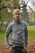 Männerkragenhoodie