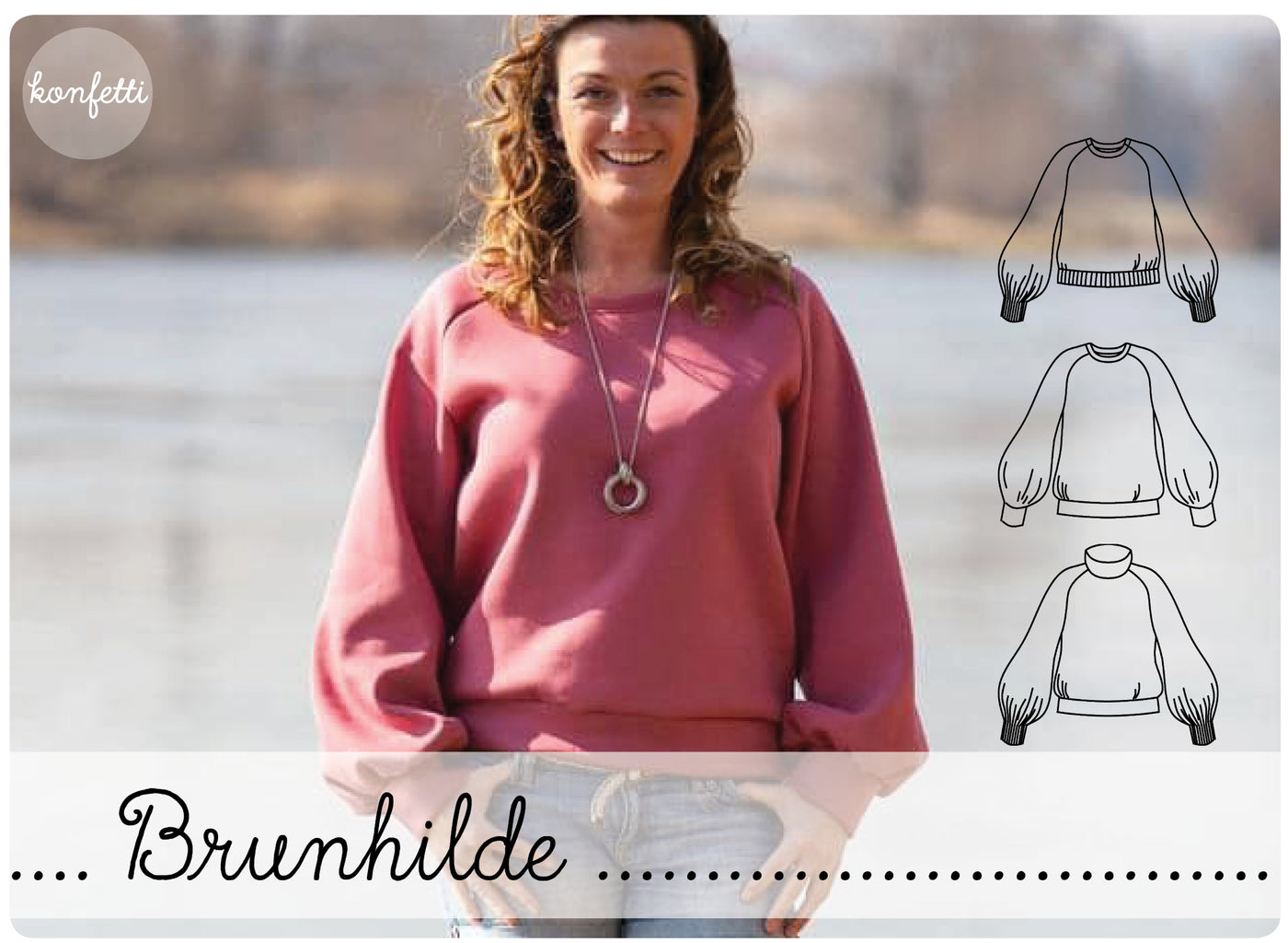schnittmuster brunhilde frau im raglan pullover