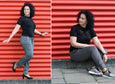 Chinohose aus Sweat Charlie Konfetti Patterns
