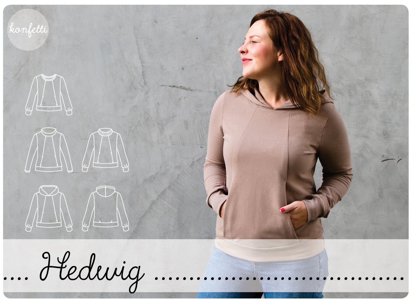 Hedwig Konfetti Patterns Schnittmuster Pullover