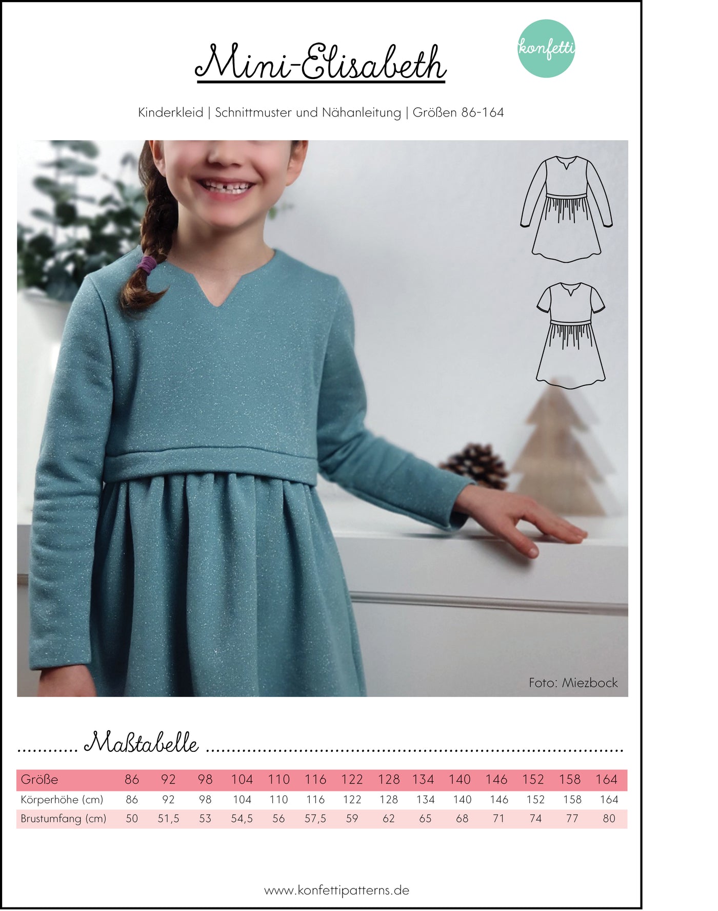 Mini Elisabeth | Papierschnittmuster