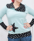 Kragenhoodie für Damen