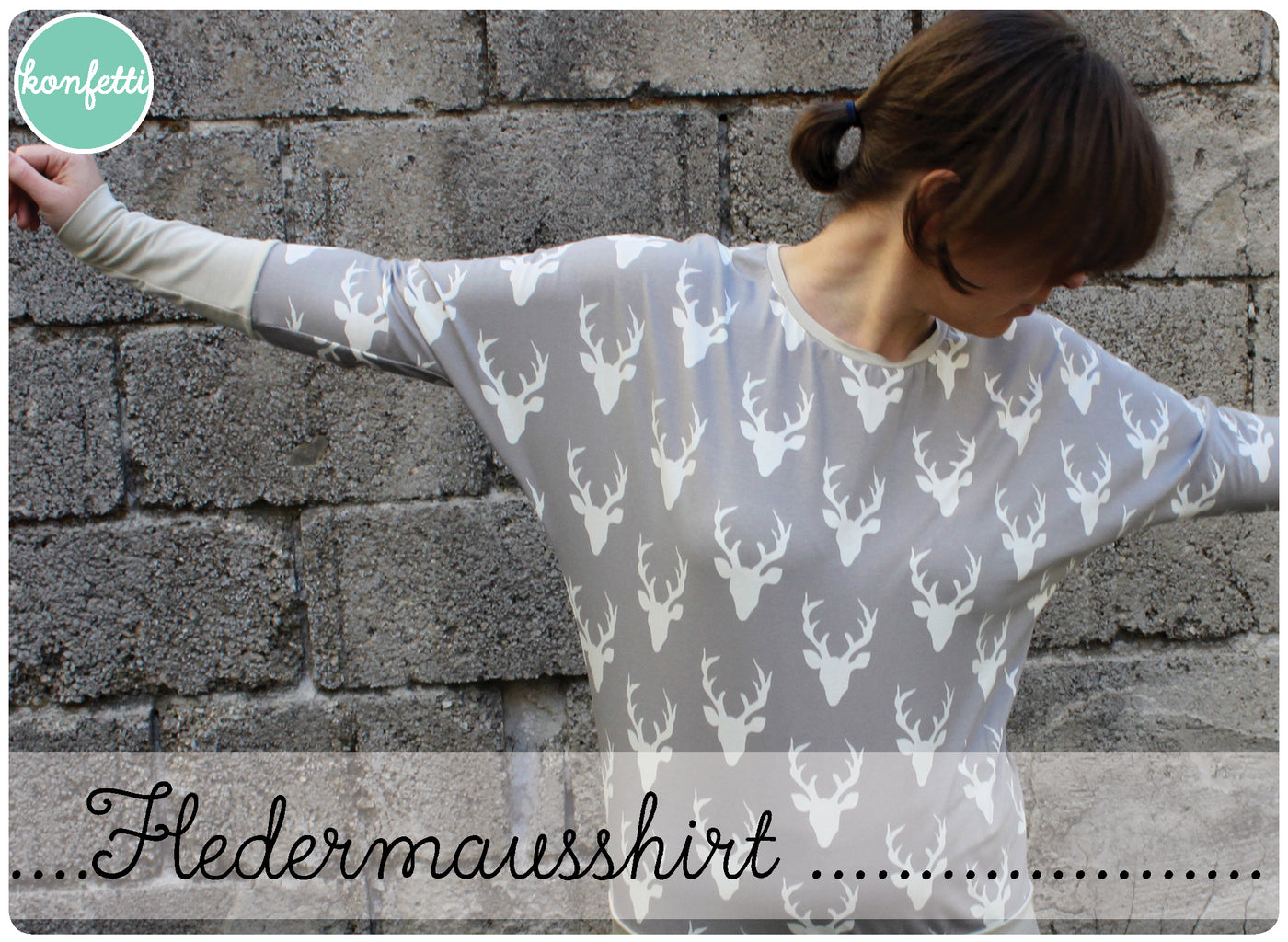 Fledermausshirt Konfetti Patterns