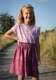 mädchenkleid mit paperbag bund jersey kleid ebook