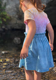 sommerkleid mit überschnittenen ärmeln konfetti patterns hanni