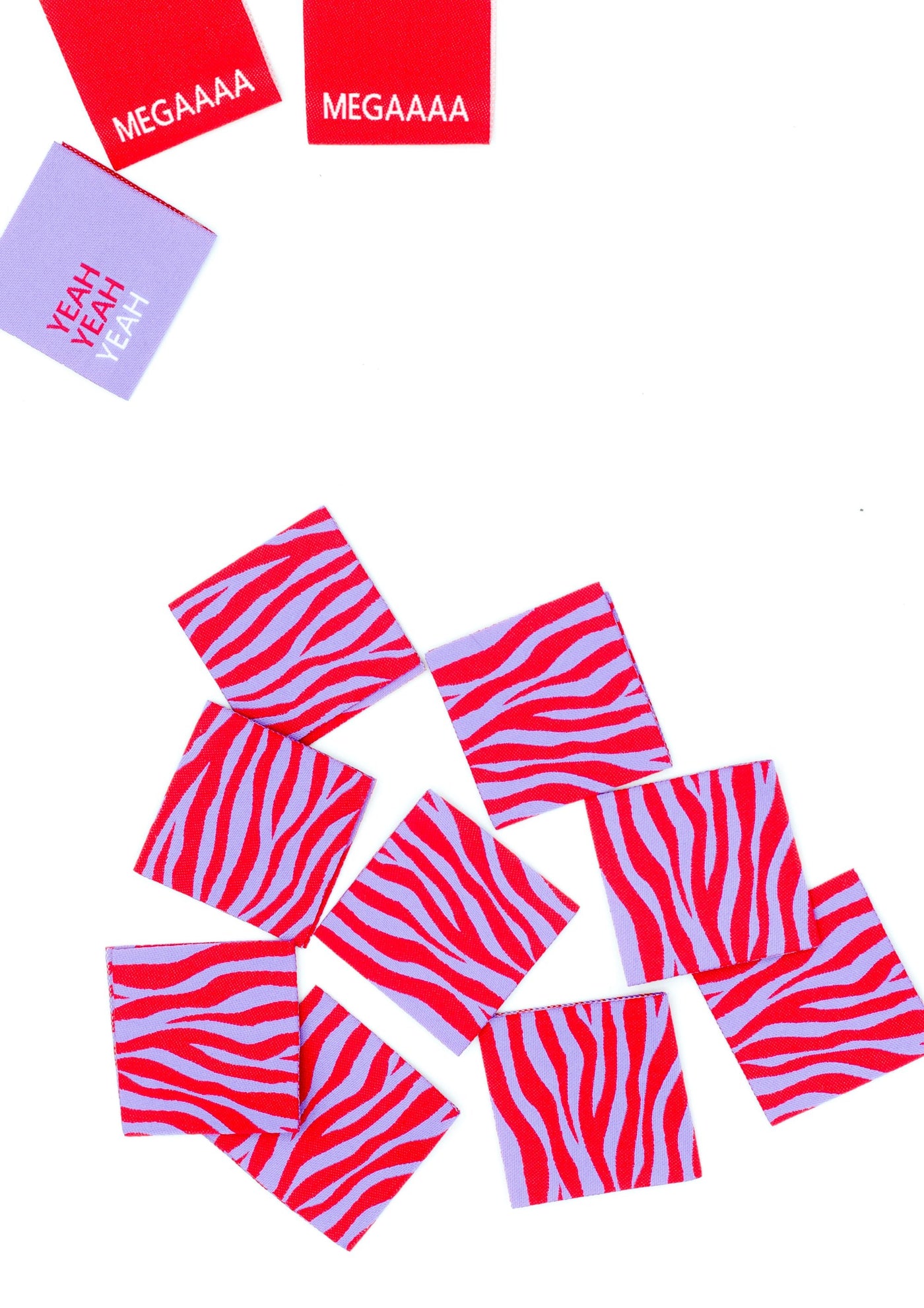 Label Konfetti Patterns Etiketten