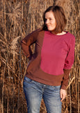 leichter-pullover-mit-teilung-aus-sweat-lore-rot