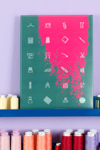 Adventskalender mit Webetiketten