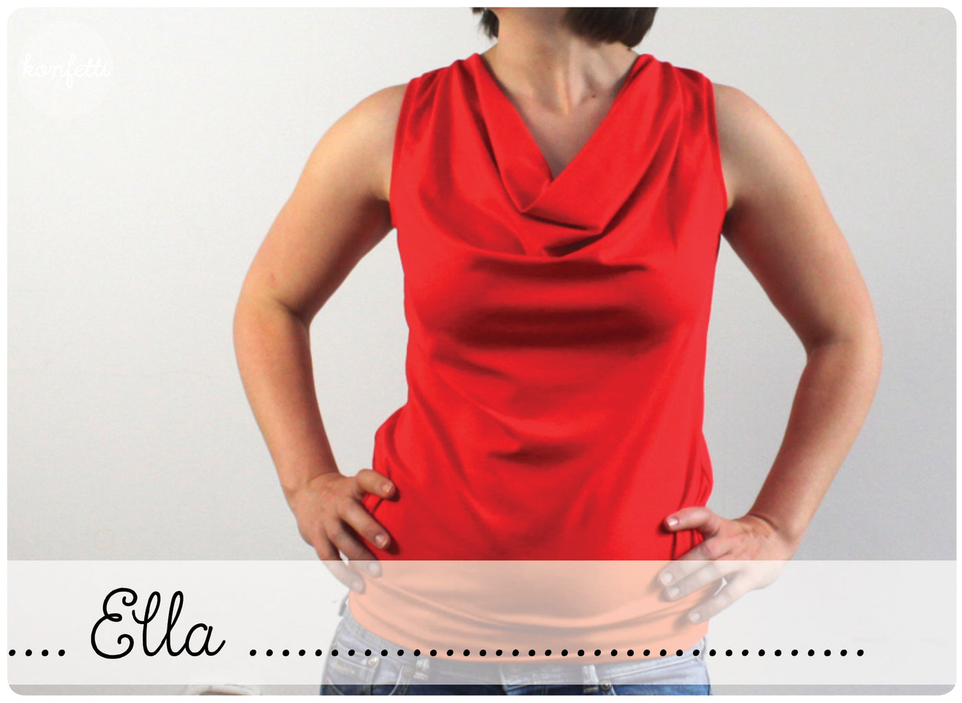 Schnittmuster Wasserfallshirt